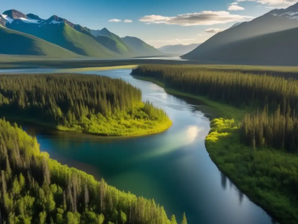 Impacto ambiental en la minería de bosques en Alaska