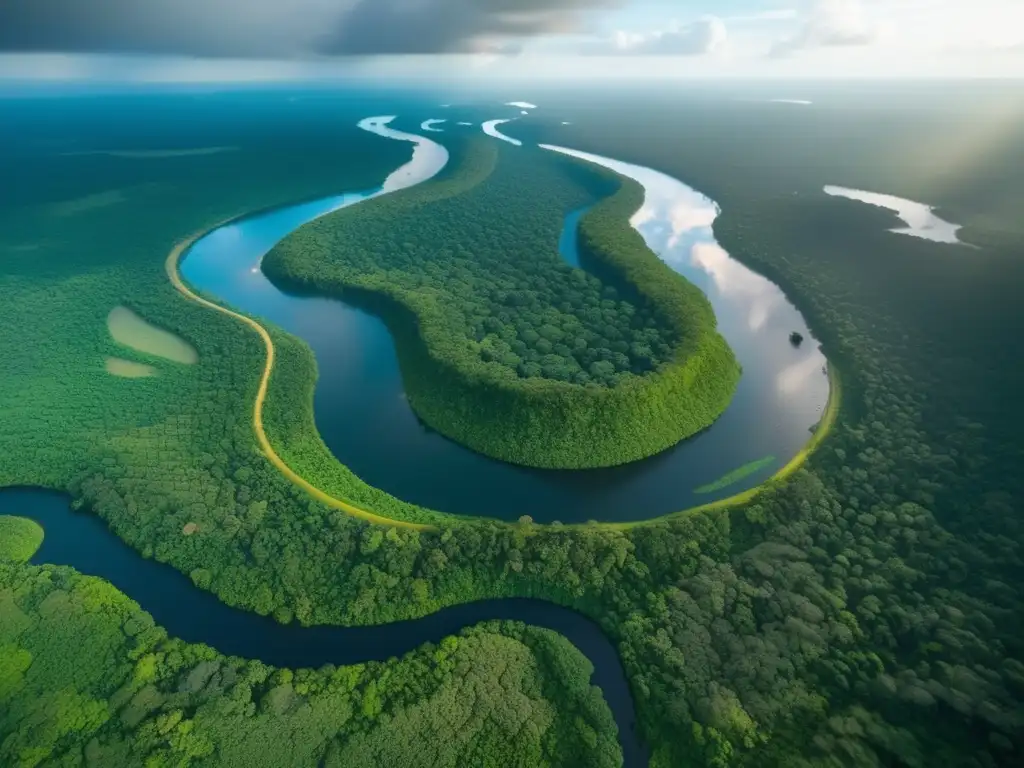 Impacto de la minería en la conservación amazónica: una imagen impresionante que muestra la belleza natural y los efectos de la actividad minera