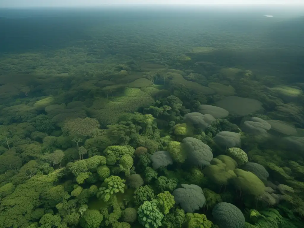 Impacto ambiental de la minería en la Amazonía, vista aérea impresionante del exuberante y frágil ecosistema