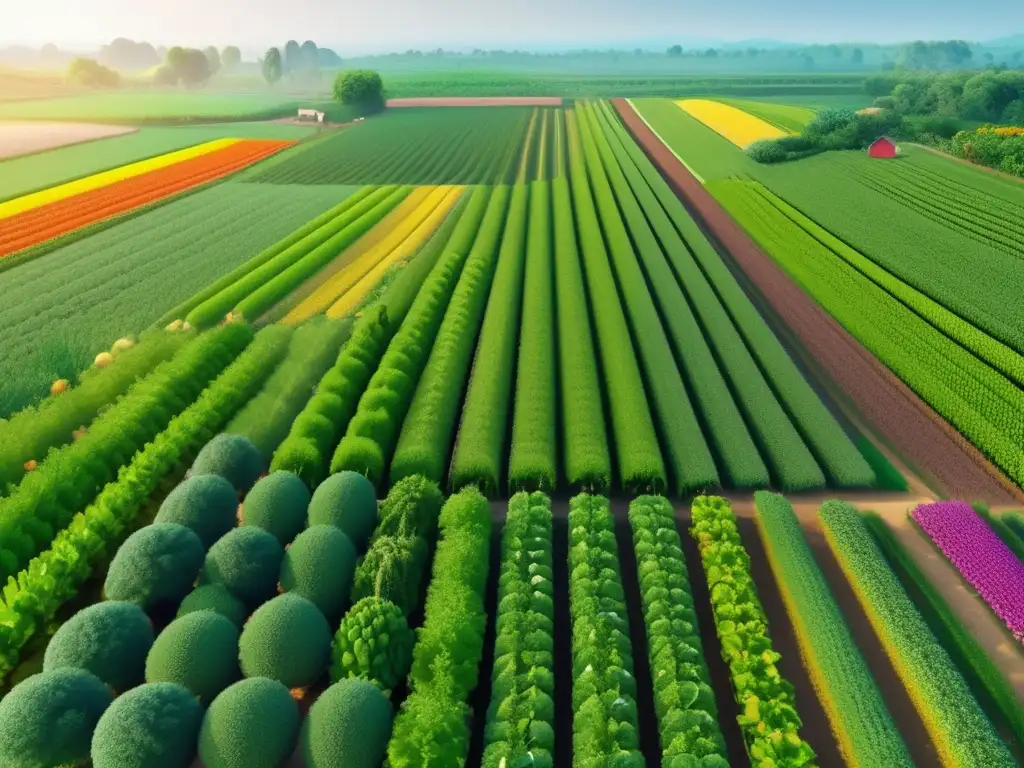 Impacto minería seguridad alimentaria comunidades en imagen de campo verde y agricultura sostenible