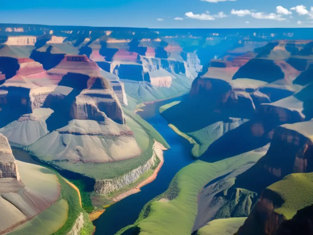 Paisaje montañoso con cañón profundo y diversidad geológica, reflejando la importancia de la conservación de minerales raros