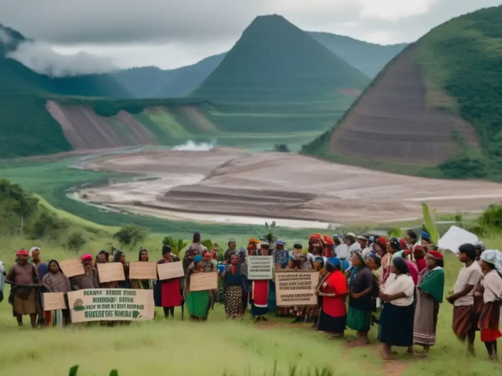 Comunidad indígena lucha derechos mineros: Influencia política internacional