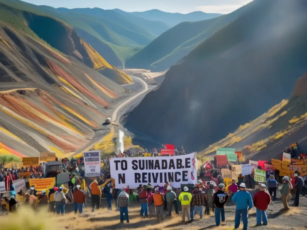 Impacto minería sostenible América: Protesta apasionada vs industria controvertida-