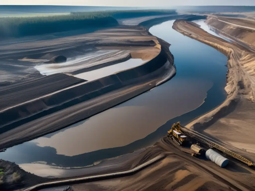 Desafíos de la minería sostenible: río contaminado, deforestación, suelo degradado, y aire contaminado por producción de acero