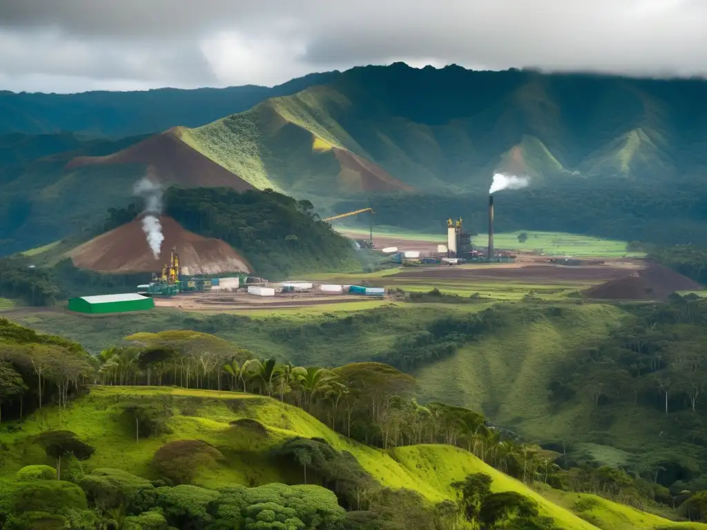 Impacto ambiental de la minería en Ecuador: contraste entre belleza natural y operación industrial