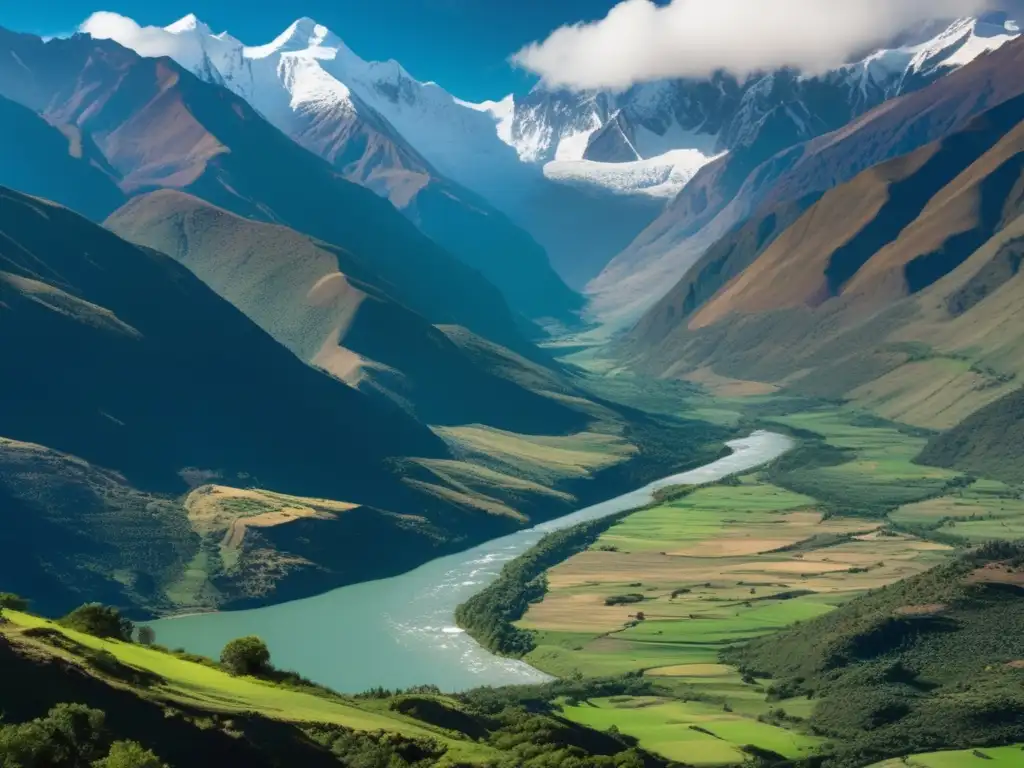 Impacto ambiental minería en los Andes, belleza y equilibrio de la naturaleza