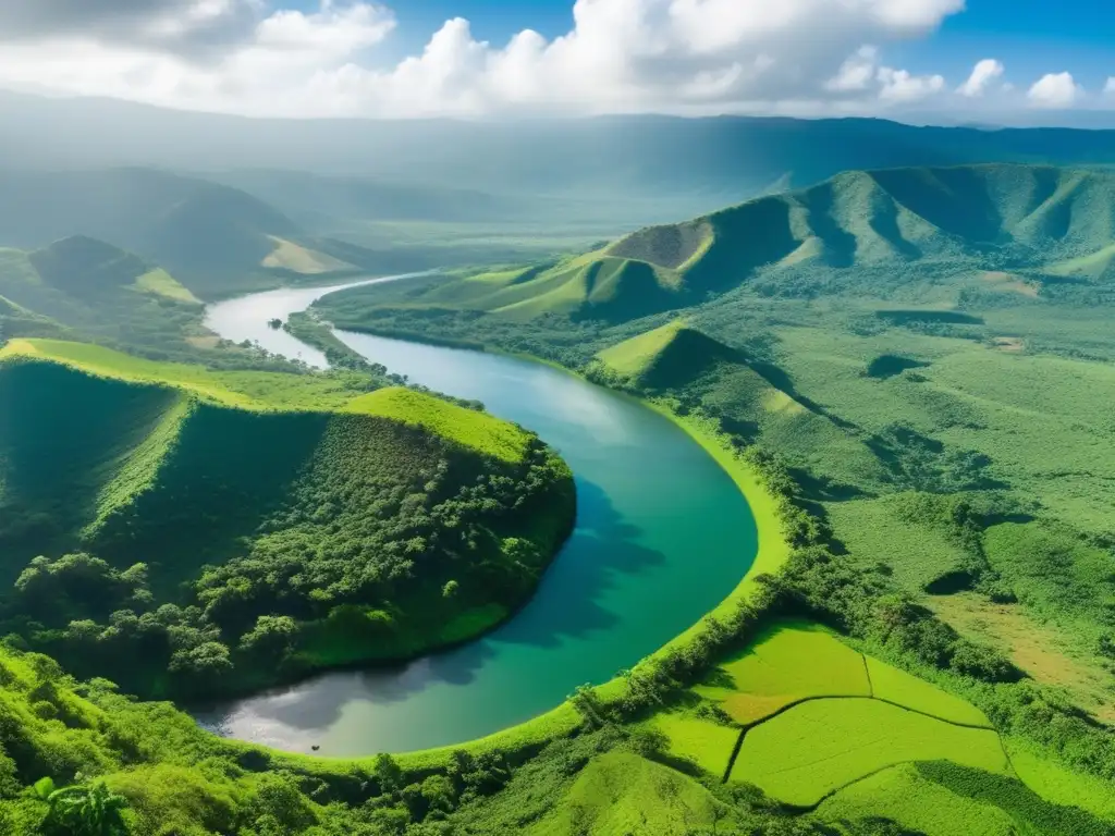 Impacto de la minería de oro en El Salvador: paisaje verde arrasado por la industrialización