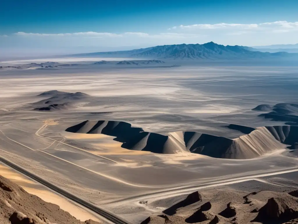 Dilema extracción oro sostenible en desértico paisaje minero