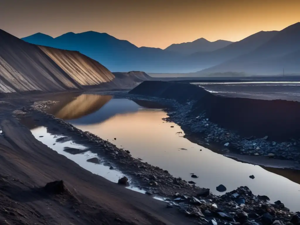 Paisaje desolador de residuos mineros, urge reutilización sostenible