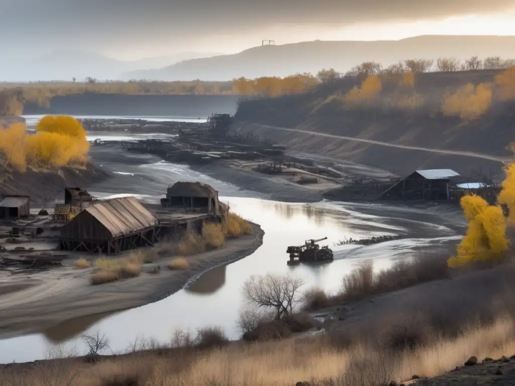 Paisaje abandonado de la minería precolombina: impacto devastador