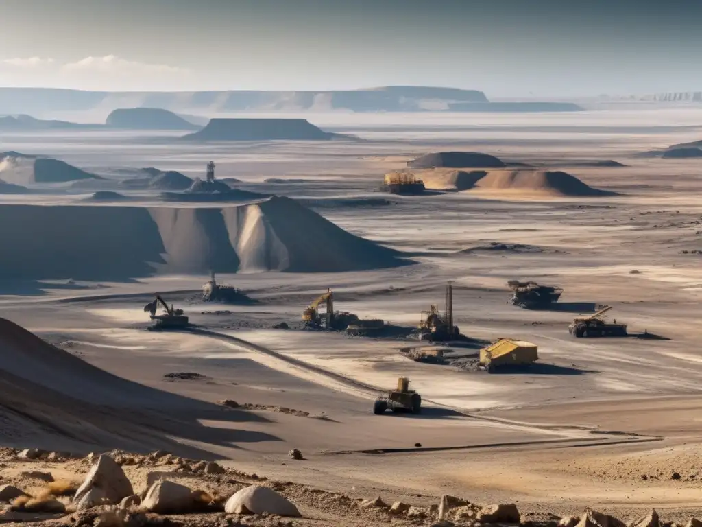 Técnicas sostenibles en minería: Paisaje posminería con desolación y resiliencia de la naturaleza