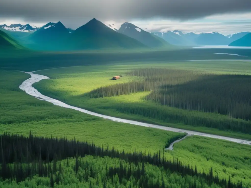 Impacto ambiental minería en bosques de Alaska