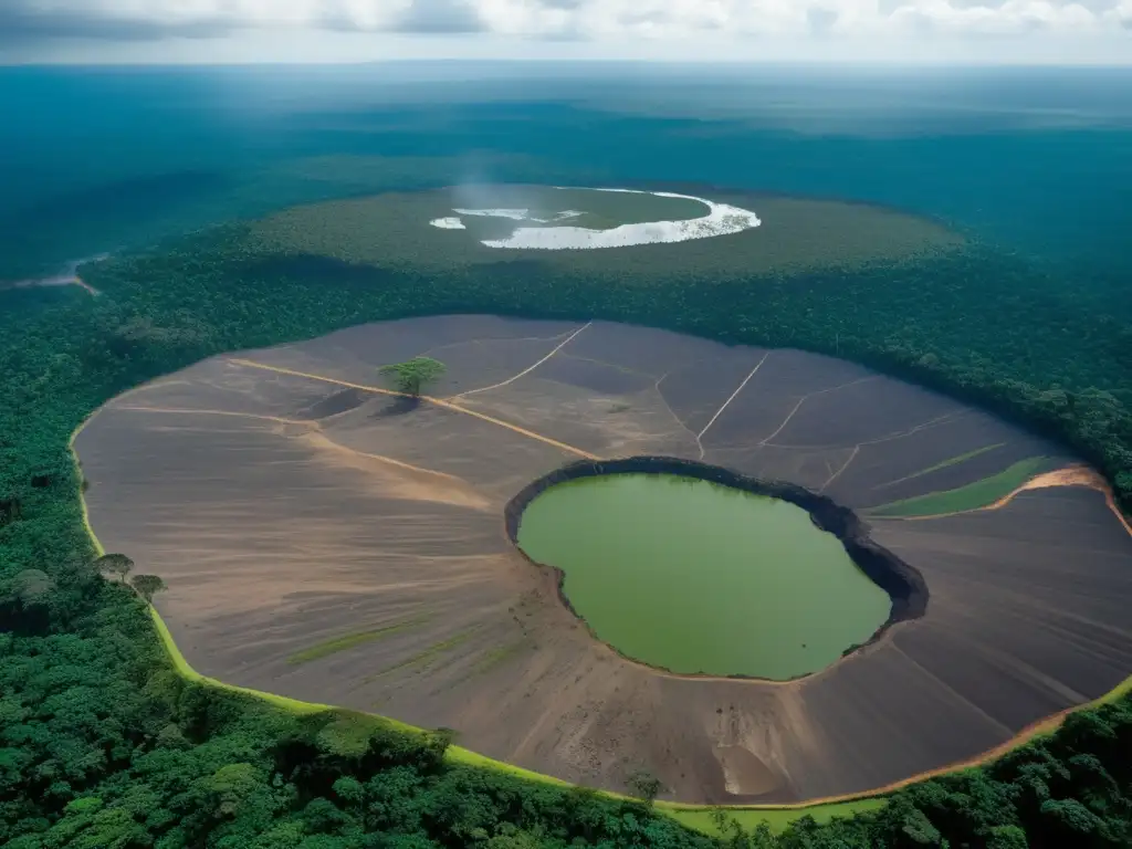 Impacto ambiental minería en la Amazonía: devastación y contraste entre la naturaleza exuberante y la actividad minera