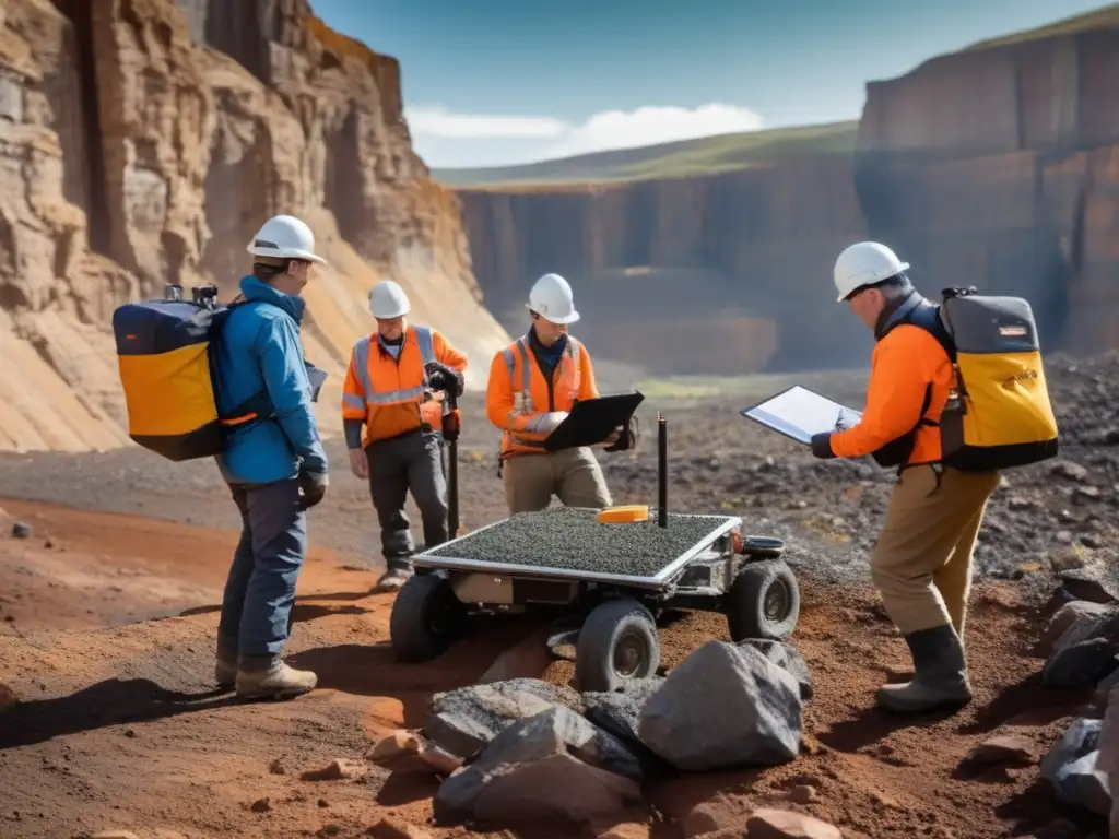 Técnicas de interpretación geofísica en minería sostenible con expertos en terreno