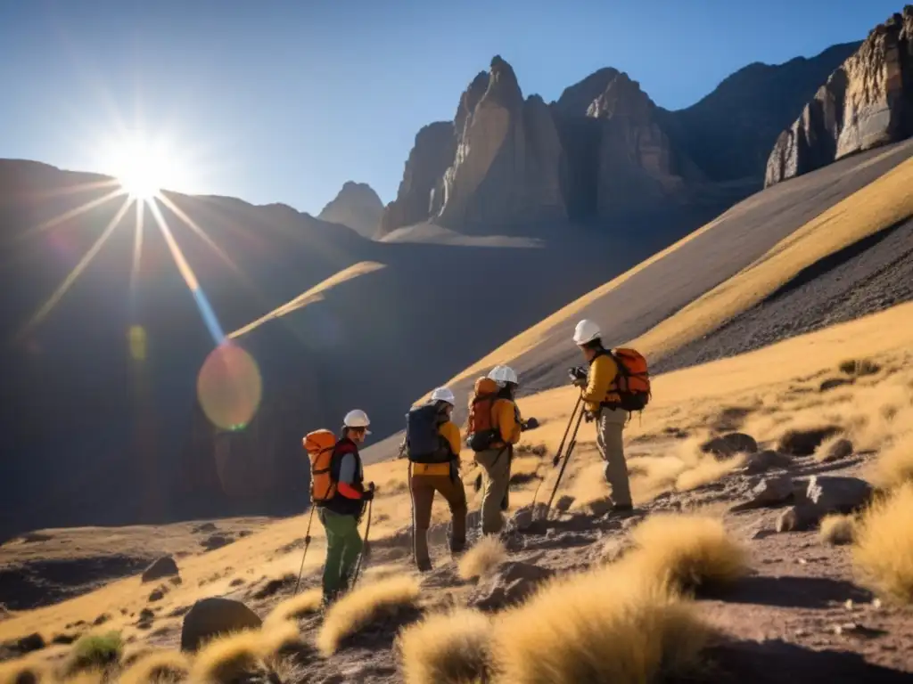 Equipo de geólogos en terreno, expertos en mapeo geológico y gestión de recursos