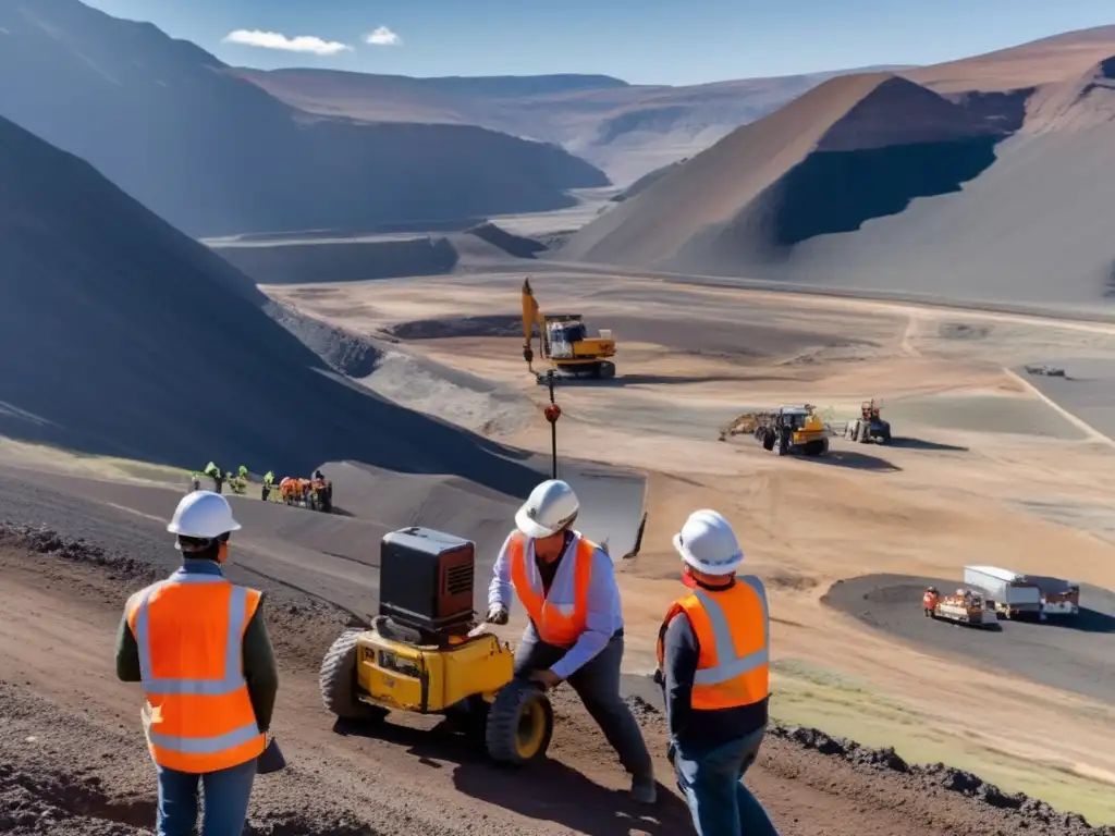 Técnicas de interpretación geofísica en minería sostenible con equipo avanzado y precisión en la recolección y análisis de datos