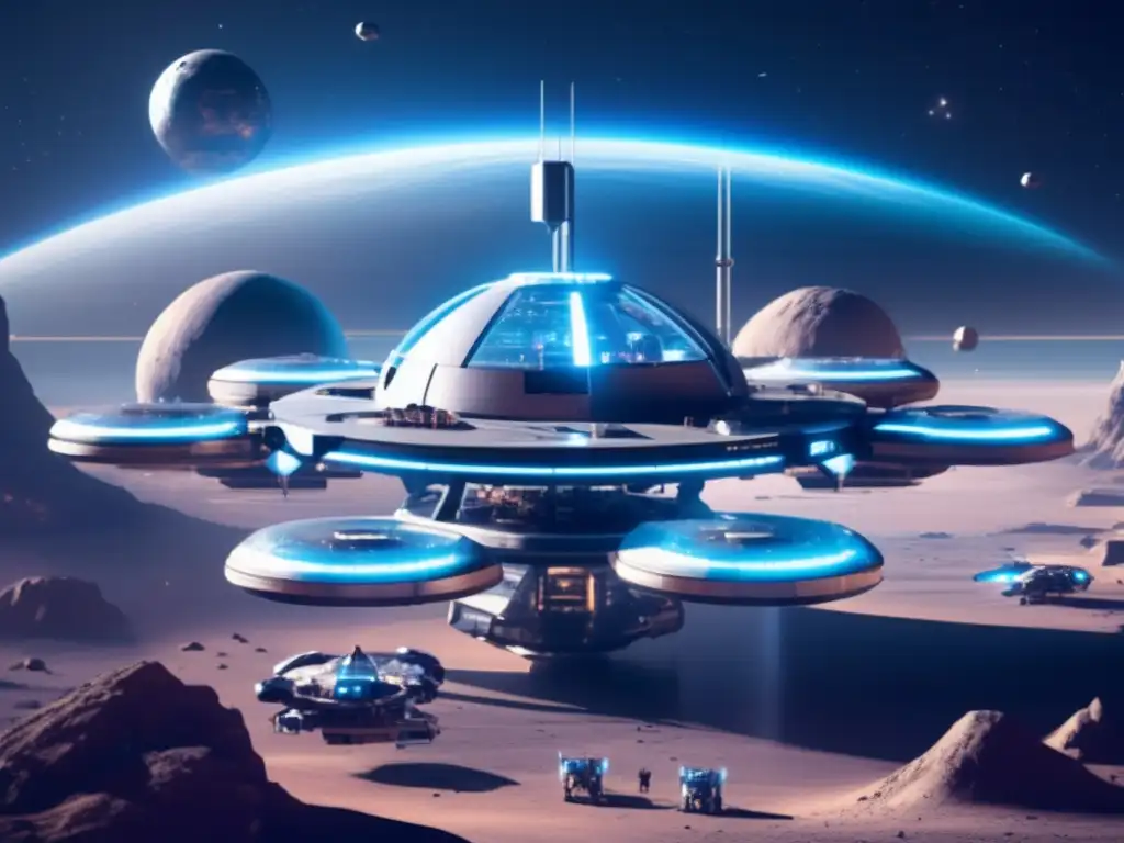 Estación espacial futurista y minería de asteroides: Marco legal minería espacial sostenible