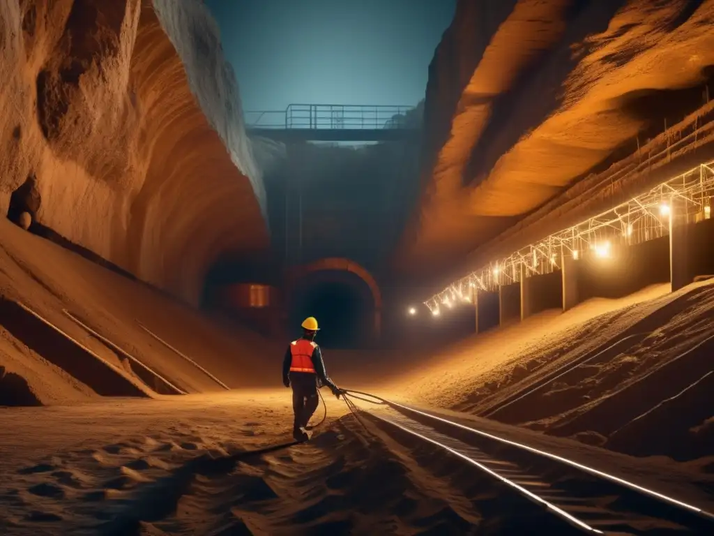 Mineria sostenible: excavación subterránea Herramientas sostenibles para exploración minera en mina subterránea