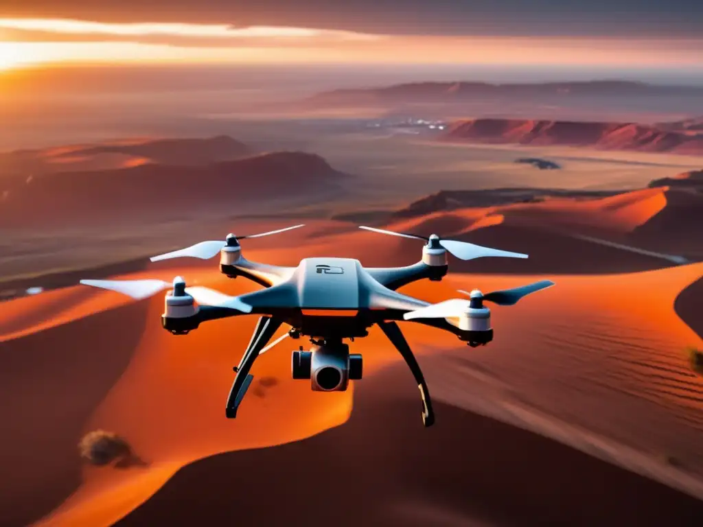 Exploración de recursos con drones Técnicas sostenibles en gestión de recursos naturales, drone captura moderna exploración con precisión y eficiencia