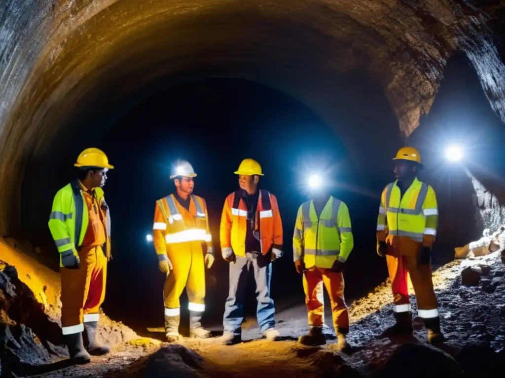 Importancia estándares éticos minería: Capacitación y formación profesional de mineros en túnel subterráneo