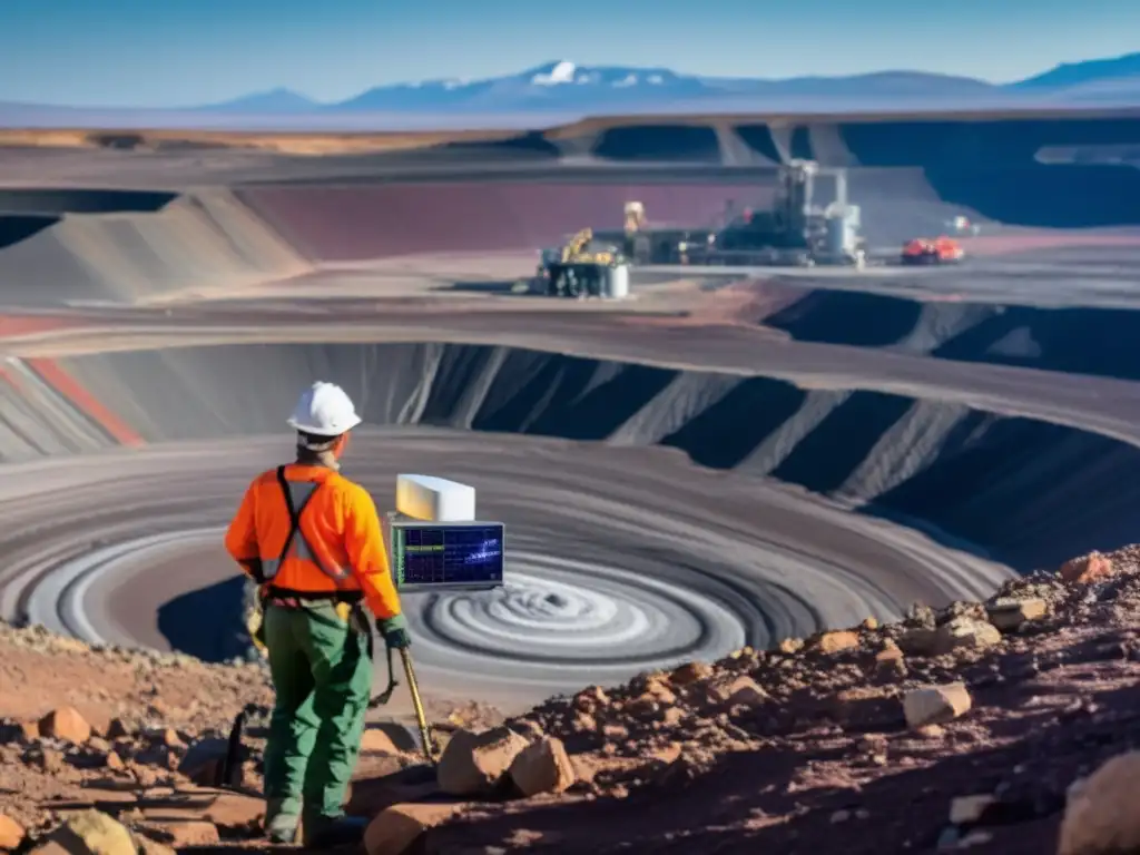 Geofísico interpreta datos sostenibles en minería