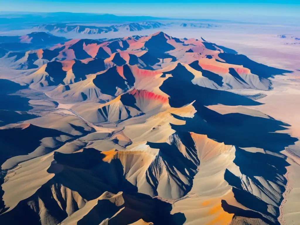 Técnicas avanzadas de mapeo geológico en una imagen detallada de paisaje montañoso, rocas expuestas y tecnología LiDAR