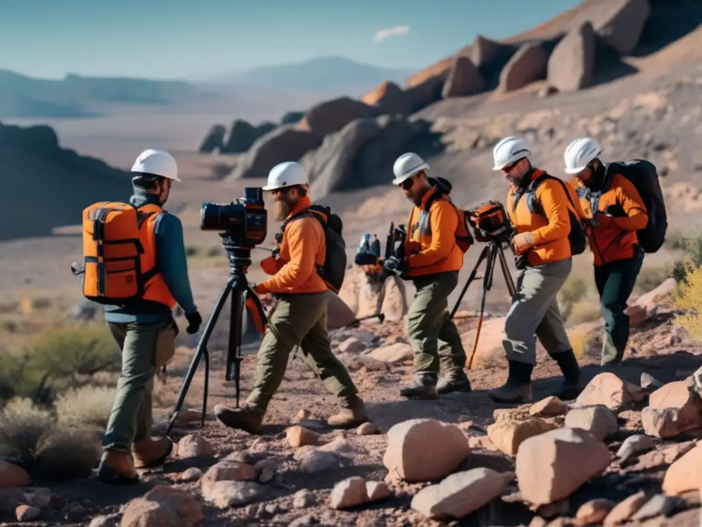 Geólogos utilizan tecnología avanzada en terreno rocoso para mapeo geológico - Nuevas tecnologías para mapeo geológico