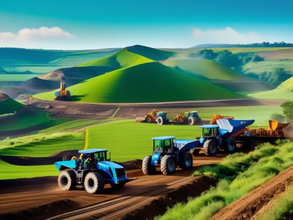Minería ética y desarrollo sostenible en paisaje natural