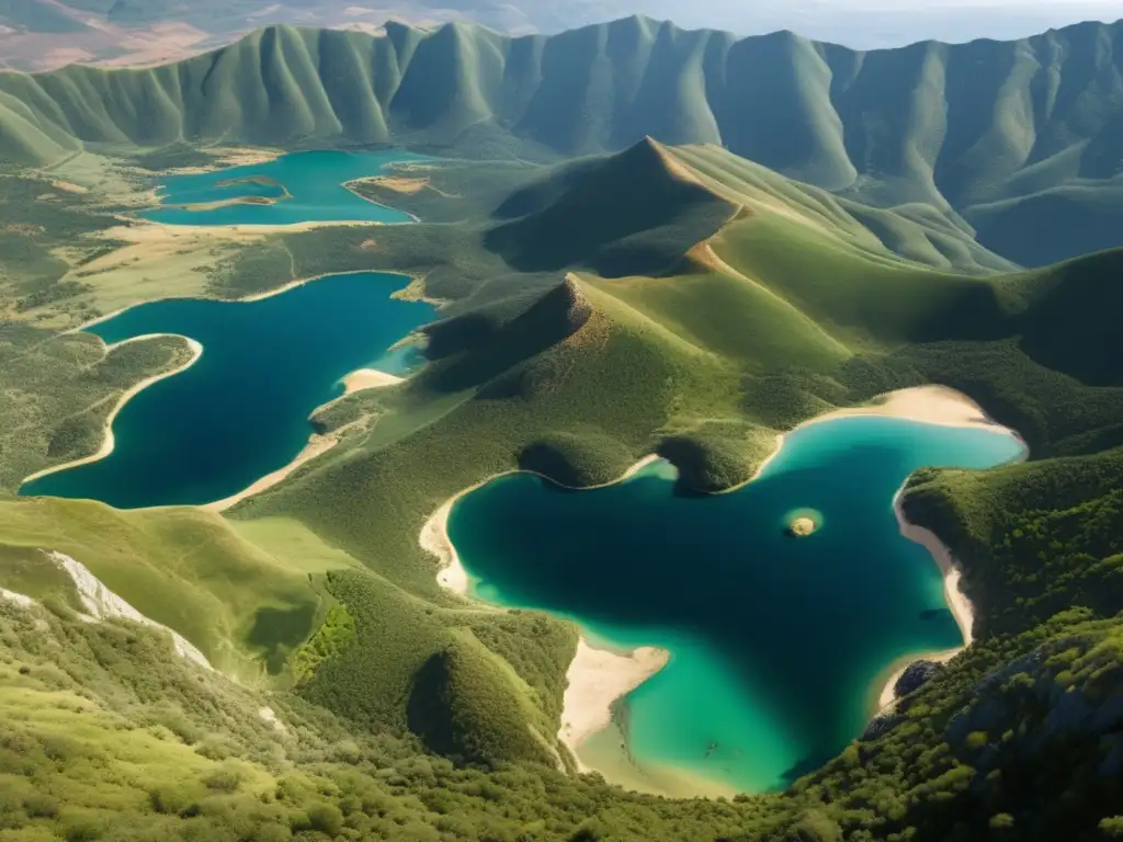 Paisaje montañoso en España, región con yacimiento de mercurio