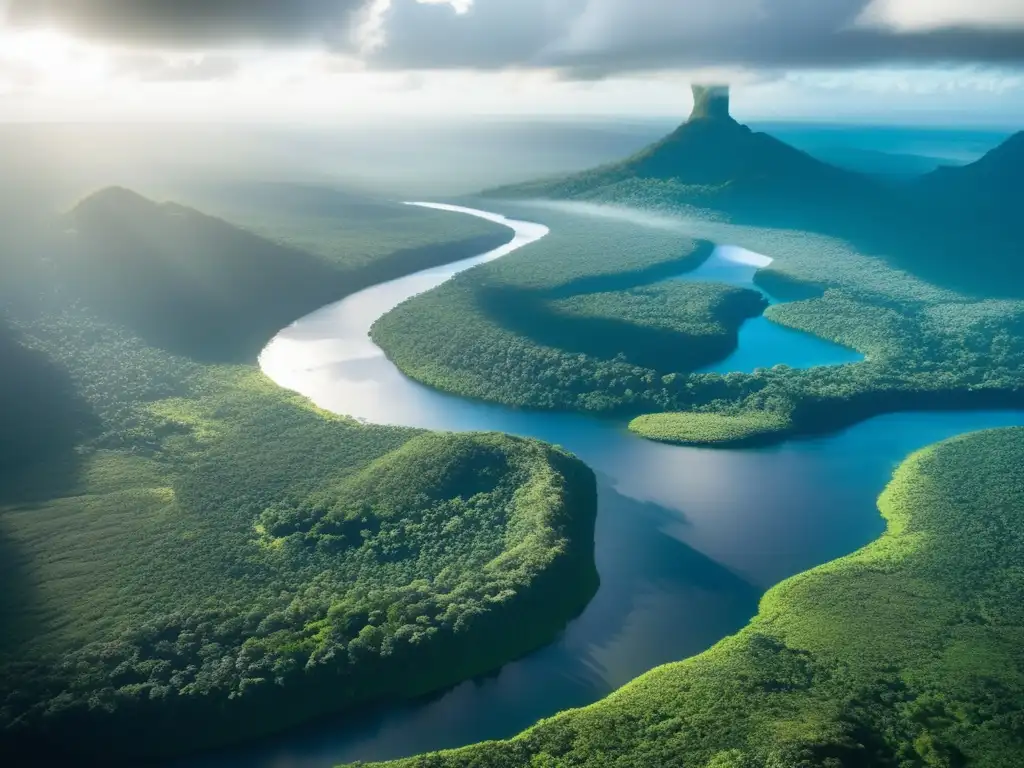 Tecnología sostenible para minería en la Amazonía: exuberante selva, río cristalino y biodiversidad