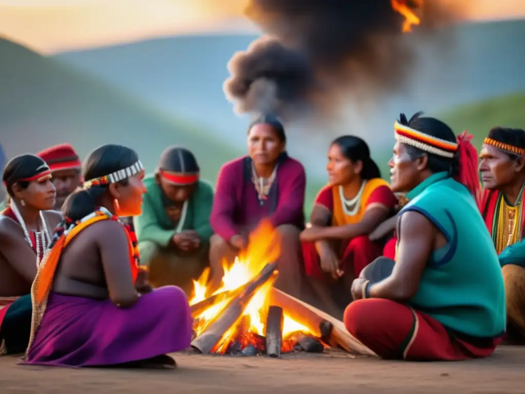 Participación indígena en conflictos mineros: comunidad vibrante protegiendo su tierra ancestral