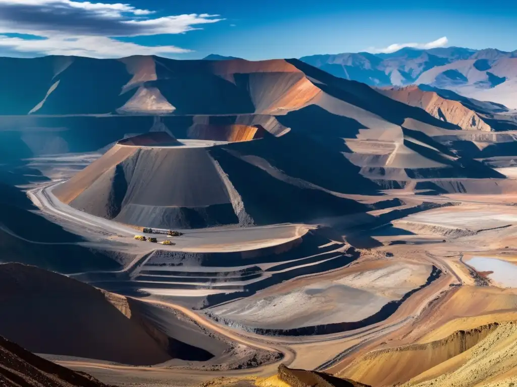 Panorama mina Andes, impacto minería en América