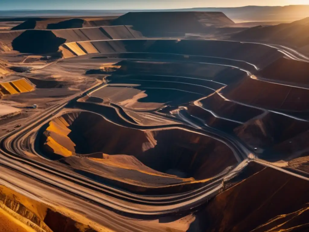 Mineria a gran escala: Técnicas avanzadas de mapeo geológico en operación minera moderna