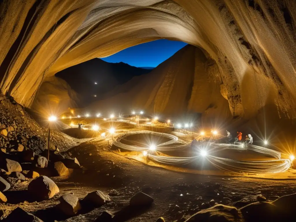 Minas de plata en Bolivia: Red de túneles antiguos, mineros trabajando, riqueza mineral y minería sostenible