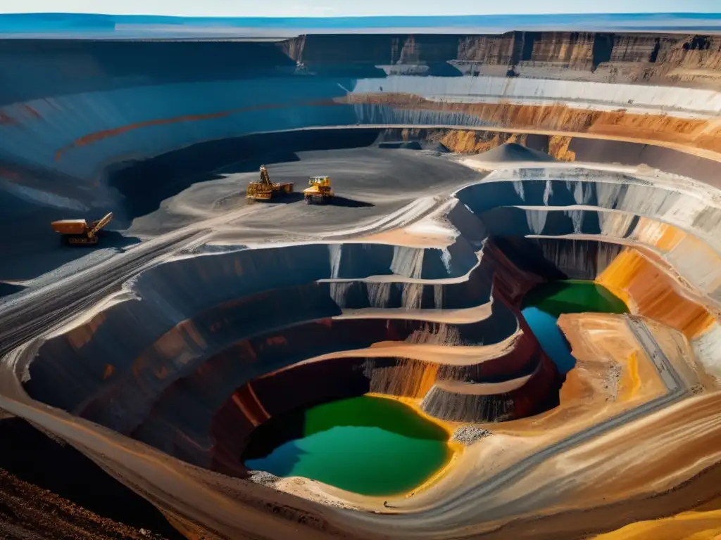 Impacto ambiental y conflictos mineros en una mina a cielo abierto