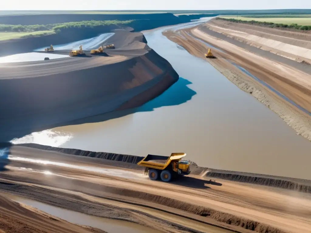 Minería: Impacto ambiental y mitigación, maquinaria, trabajadores y paisaje, evaluación ambiental, conservación del agua