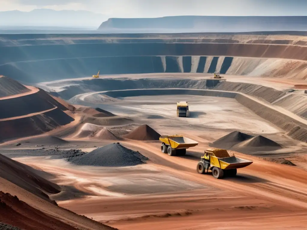 Gestión sostenible de minerales de conflicto en paisaje desolado de minería a gran escala