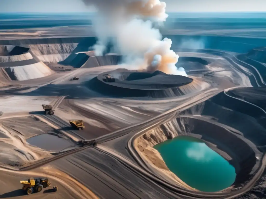 Impacto ambiental minería minerales raros: extracción, maquinaria, activistas, defensa recursos naturales y derechos