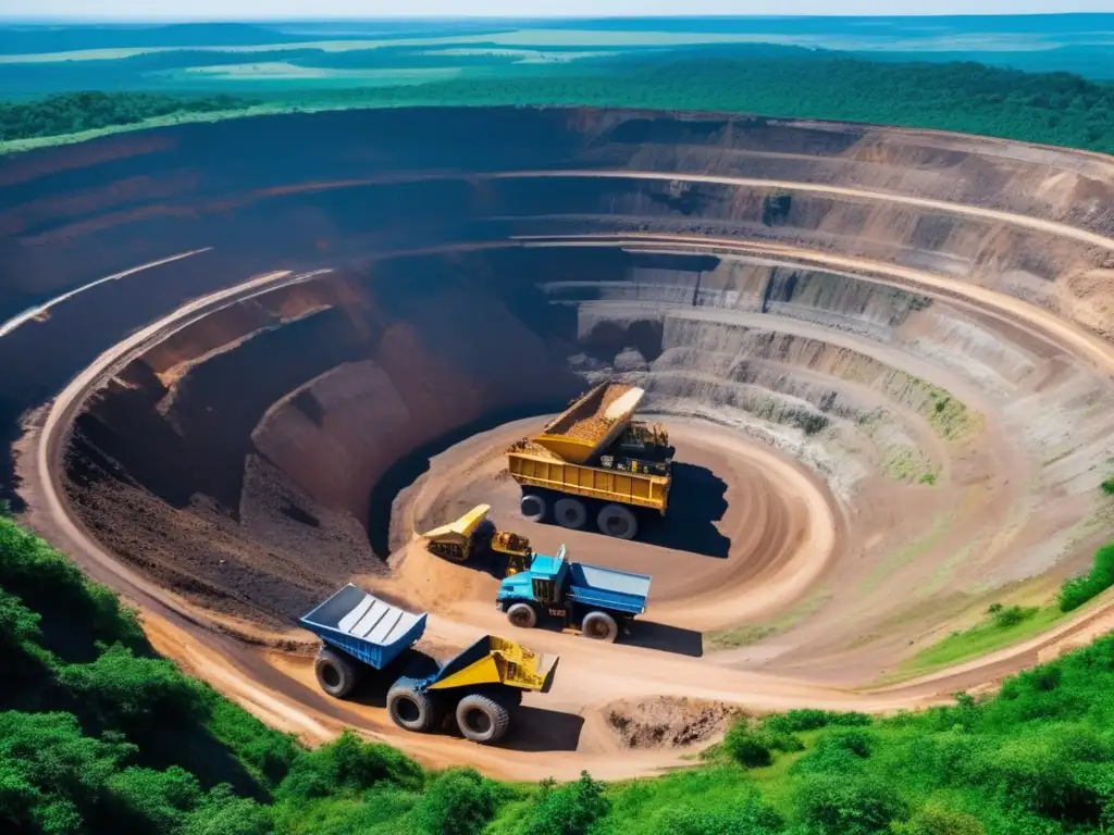 Problemas ambientales en la minería: contraste entre destrucción y belleza natural, protesta comunitaria esperanzadora