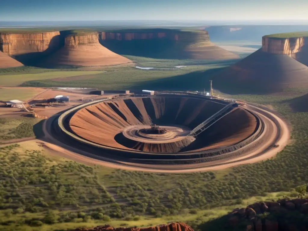 Técnicas sostenibles en extracción de diamantes: Panorama detallado de la mina de diamantes Kimberley en Sudáfrica