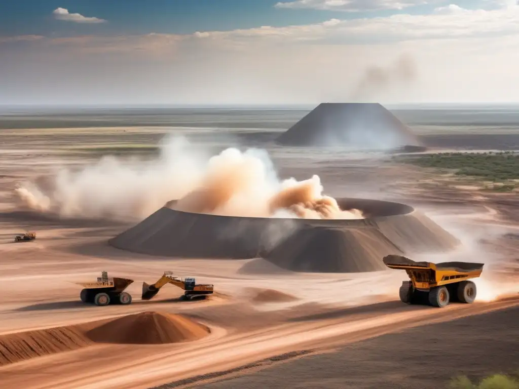 Política minera sostenible en Botswana: paisaje minero documental en vasta y contrastante belleza natural y su impacto industrial