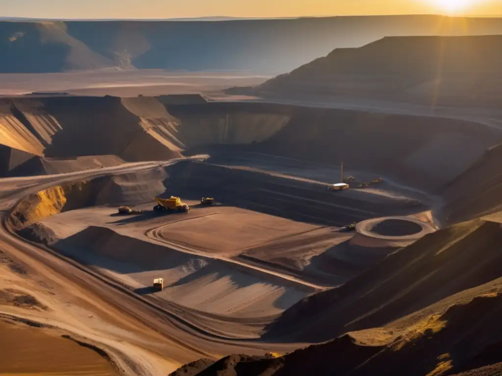 Impacto ambiental de la minería justa en paisaje minero