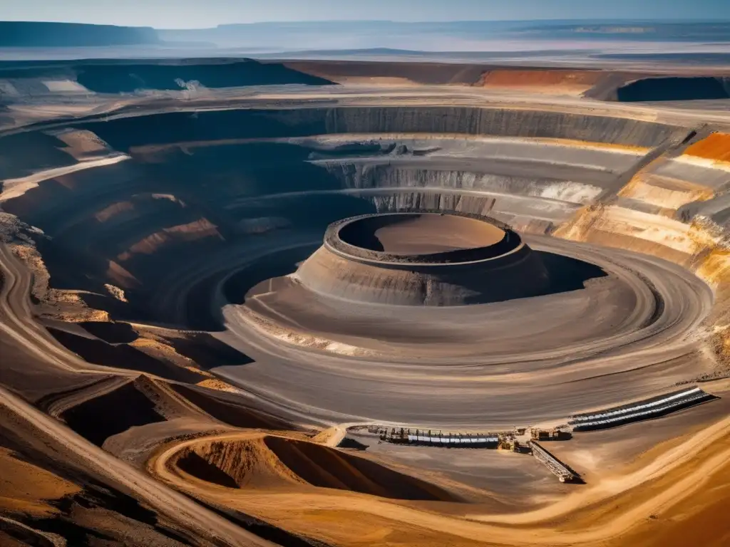 Impacto ambiental de la minería sostenible en paisaje minero y natural