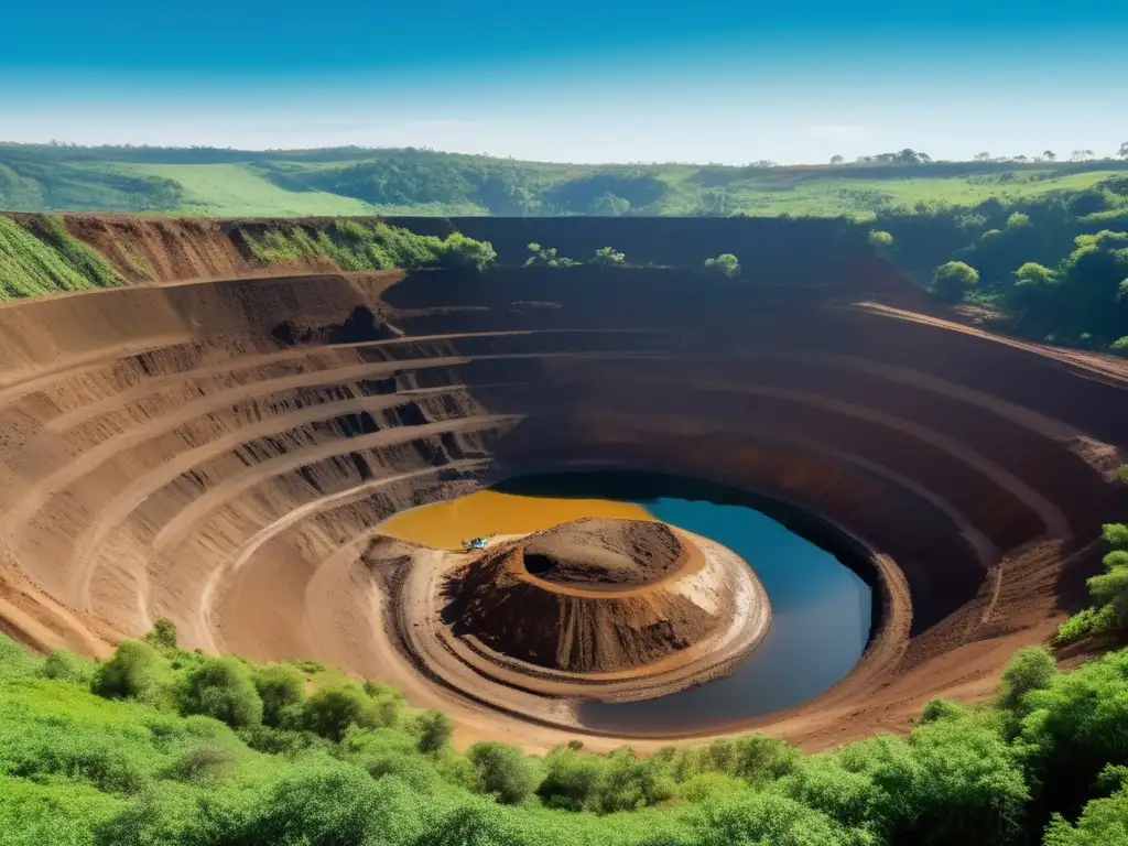 Minería ética y sostenible Minería ética y sostenible: trabajadores, naturaleza y cielo azul