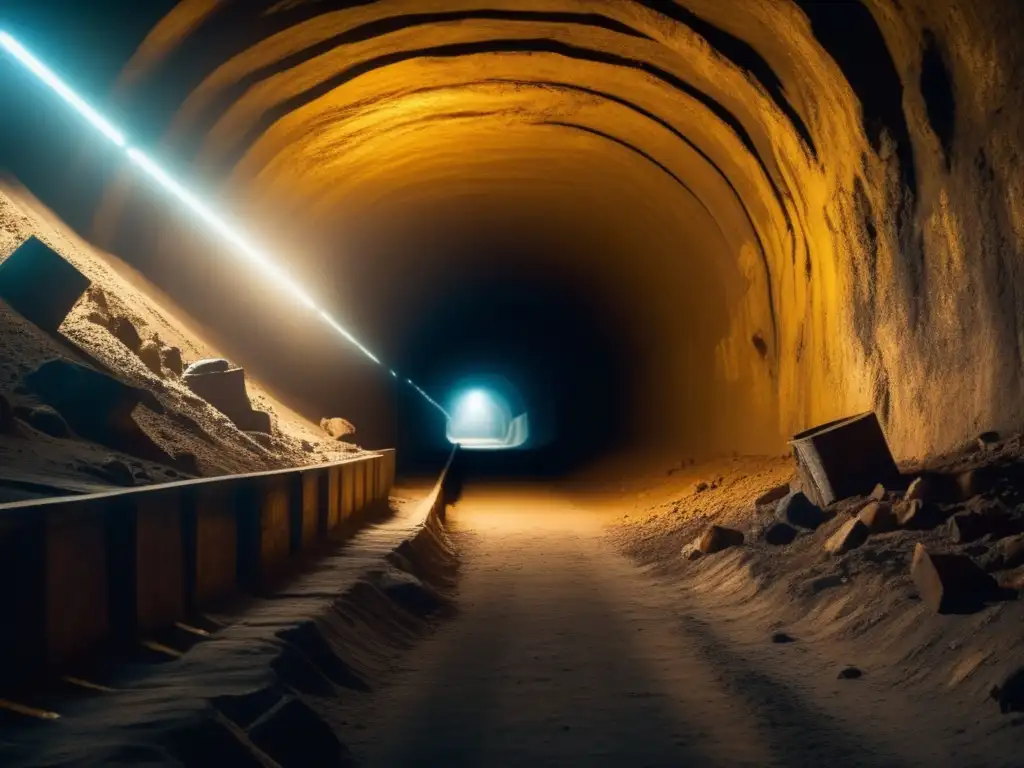 Impacto social de la minería en niños: niños trabajando en mina subterránea, llevando pesadas cargas en condiciones precarias