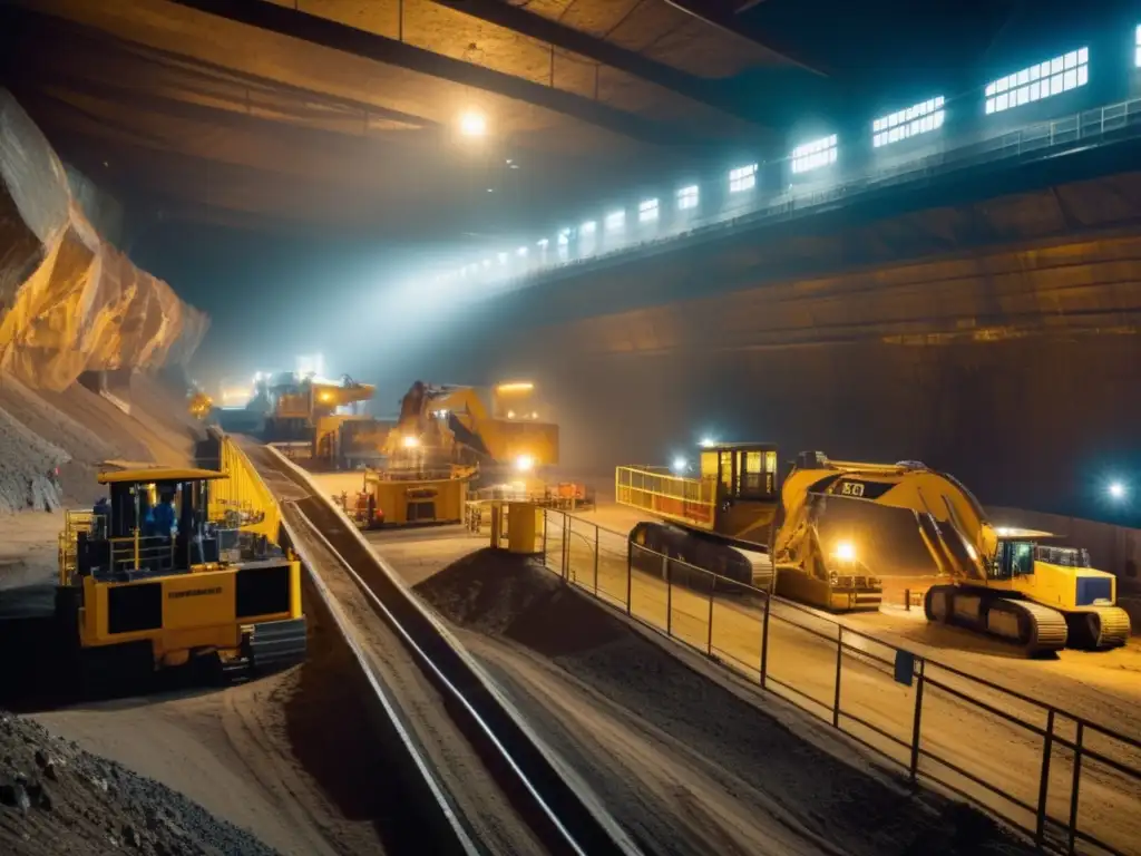 Tecnología avanzada en la minería Interior de una mina moderna: Innovaciones seguridad minería sostenible