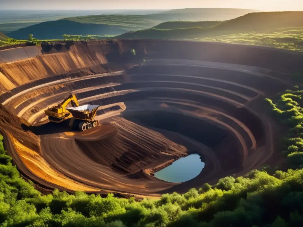 Beneficios de la minería sostenible en paisaje minero