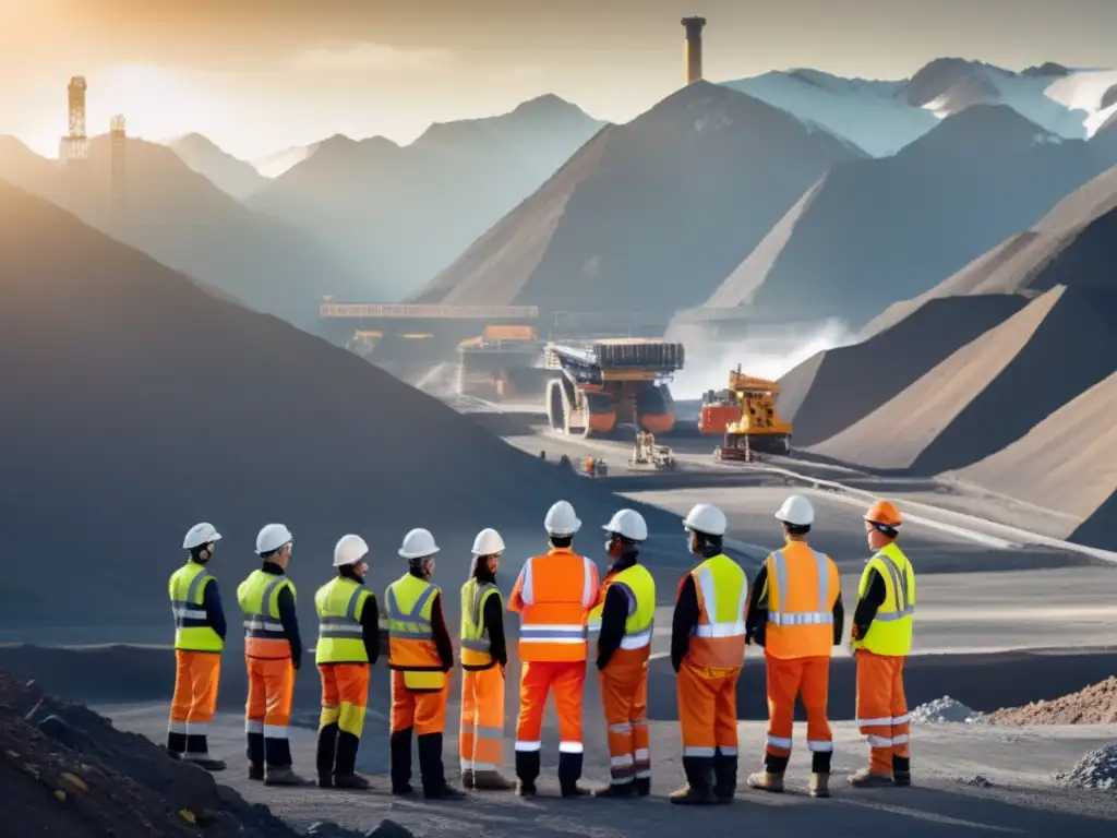 Mineros seguros en sitio moderno Innovaciones en seguridad para minería sostenible