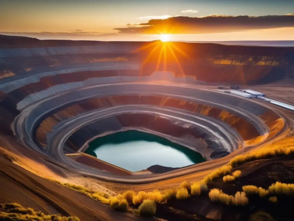 Mina a cielo abierto y belleza natural: simulaciones de minería sostenible