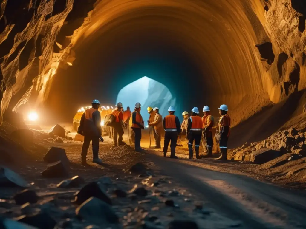 Iniciativas globales para minería sostenible en una impresionante imagen 8k que captura la esencia del trabajo minero
